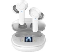 Écouteurs Sans Fil Pour Samsung Galaxy Z Flip 5/Z Fold 5/Z Flip 4/Z Fold 4/Z Flip 3/Z Fold 3/S20 Fe/S21 Fe/S23 Fe/S20, Écouteurs Bluetooth 5.0 Ipx6 Intra-Auriculaires Basses Profondes (Blanc)