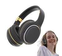 Écouteurs sans fil pour téléphone avec son stéréo et basse | Bandeau pliable avec lumière LED pour voyager, travailler, étudier et couper l'
