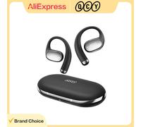 Écouteurs sans fil QCY Crossky R70 BH24CT02A à oreille libre, haute résolution avec LDAC, Bluetooth 6.0, son spatial et basses améliorées LGREY