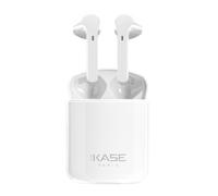 Écouteurs sans fil Sonik Lite On-Ear avec boîtier de chargement, Blanc brilliant