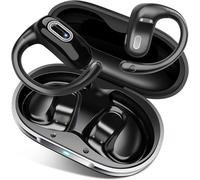 Ecouteurs Sans Fil Sport, Écouteur Sans Bluetooth 5.4 À Annulation Du Bruit, Open Earbuds 58H D'Autonomie , Basses Puissantes, Contrôle Tactile, Ipx7 Étanche, Casque Idéaux Pour Le Sport À Pied, Noir