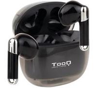TooQ Écouteurs sans fil TQBWH-0054B Onyx – avec micro Bluetooth, étui de chargement – Noirs