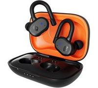 Skullcandy Push Active Écouteurs Intra-Auriculaires sans Fil, Autonomie 43 h, Skull-IQ, Compatibles Alexa, Microphone, Compatibles iPhone + Android + Appareils Bluetooth - Noir/Orange