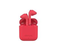 Ecouteurs Sans Fil TWS Bluetooth 5.2 Etanche IPX4 Modèle True Talk Rouge