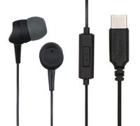 Écouteurs "Sea II", intra-aur., micro, protect. anti-pliage, USB-C, nr