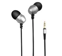 Ecouteurs Smartphones Oreillettes Intra-Auriculaires Flexible Jack 3.5Mm Argent -