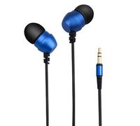 Ecouteurs Smartphones Oreillettes Intra-Auriculaires Flexible Jack 3.5Mm Bleu -