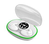 Écouteurs Sommeil Intra-Auriculaires Bluetooth 5.4 Ultra Plats pour Dormir sur Le côté, schlafkopfhörer Noise Cancelling Doux, Anti-ronflement, schlafkopfhörer Bluetooth pour seitenschläfer (Weiß)