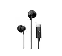 Ecouteurs - Son HD - Connexion Type C - Microphone intégré - Contrôle de lecture - Câble 120 cm - Emballage recyclé - Couleur noire