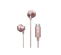 Ecouteurs - Son HD - Connexion Type C - Microphone intégré - Contrôle de lecture - Câble 120 cm - Emballage recyclé - Couleur rose