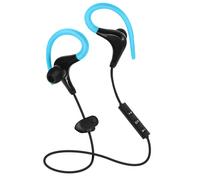 Ecouteurs Sport Bluetooth Casque Sans-fil Télécommande Micro Bleu
