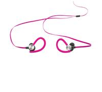 Ecouteurs Sport Waterproof Rose Intra-auriculaire, Tour d'oreille Câble plat - Neuf