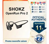Nouveau SHOKZ OpenRun Pro 2 S820 musique sport casque Conduction osseuse sans fil Bluetooth 5.3 écouteur IP55 étanche 12h batterie Lava Orange