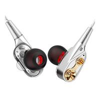 Écouteurs stéréo de type canal Hi-Fi haute qualité sonore basses profondes type fermé haute isolation acoustique étanche avec microphone mains libres Sac de rangement possible avec BoNice et attrayant