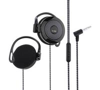 Écouteurs stéréo de type crochet - Prise jack 3,5 mm, clips supra-auriculaires | Design filaire classique avec une forte compatibilité et une stabilité de port active, idéal pour les programmes de