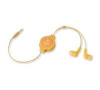 ReTrak Écouteurs intra-auriculaires rétractables EUAUDIOORNG stéréo jack 3,5 mm 1,1 m Orange