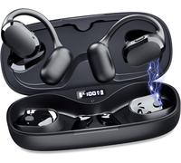 Écouteurs Supra-Auriculaires Ouverts, Ip67 Waterproof True Wiress Avec Dual Dsp Noise Cancelling Mic Pour Le Travail Et Le Sport, Bluetooth 5.4, Étui De Charge À Écran Led, 40 Heures De