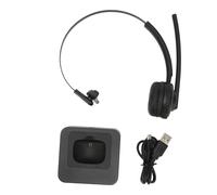Écouteurs supra-auriculaires sans fil avec microphone, casque Bluetooth à réduction de bruit, oreillette de bureau, casque circum-aural avec