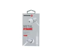 Ecouteurs Swissten Metal Dynamic Ys500 Silver/White
