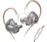 Écouteurs SZSMART KZ EDX HIFI courbés avec microphone gris (In ear - sensibilité 112db) Gris G