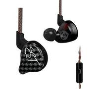 Écouteurs SZSMART KZ ZST HIFI courbés avec microphone noir (In ear - sensibilité 106db) G