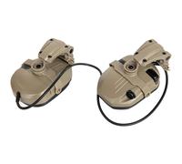 Écouteurs tactique WYS0152 avec fixation pour casque ARC Tac-Sky - Flat Dark Earth