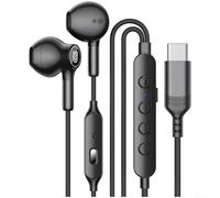 Écouteurs tactiques pour micro de type C Contrôle du volume tactique (C) | Pilote dynamique de 14,2 mm, basses profondes immersives, coups de feu clairs, modes basses musicales de jeu