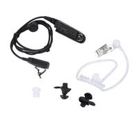 Écouteurs talkie-walkie avec tube audio transparent, embouts en forme de champignon, microphone sans fil, compatibles avec les radios Motorola et