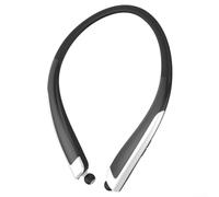 Écouteurs tour de cou sans fil avec 4, son stéréo HD et suppression du bruit, casque de sport étanche IPX4 avec micro, pour appels mains libres, compatibilité (noir)