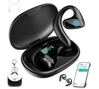 Ecouteurs Traducteur Vocal Instantané,2026AI Ecouteur Traducteur Instantané 144 sorties vocales, réduction du bruit Bluetooth, temps réel pour les voyages et les affaires (Noir,1)