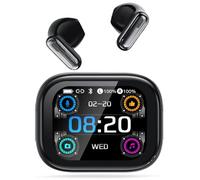 Écouteurs traducteurs AI 4 en 1, Traducteur vocal instantané 165 langues, 9 modes de traduction, écran tactile LCD, son Hi-Fi, autonomie 48 h avec Bluetooth 6.0 pour voyage, travail, études