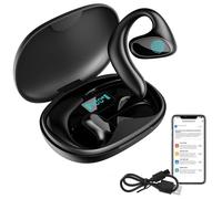 Écouteurs traducteurs - Écouteurs Bluetooth avec traduction en temps réel dans 144 langues, son HD, étui de chargement, modes musique et appe