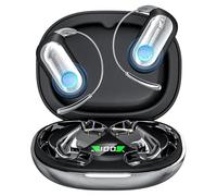 Écouteurs traducteurs IA en temps réel 5-en-1 Bluetooth 6.1, 7 modes de traduction/164 langues, appels audio et vidéo, appareil traducteur à oreille ouverte 96H pour voyages, affaires et apprentissage