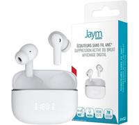 - Ecouteurs True Wireless Annulation Du Bruit Anc+Enc - Affichage Digital - Bluetooth 5.4 Blancs - G54