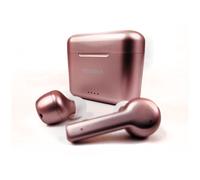 TOSHIBA RZE-BT750EPN - Ecouteurs intra-auriculaires Bluetooth sans fil - Auto-Pairing - Chargement (Qi) - Couleur or rose