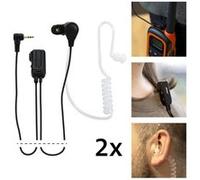 Ecouteurs tube d'air talkie-walkie, pack de 2 Alecto FRH-10 DUO Transparent G