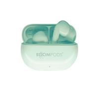 Boompods Echobuds Ecouteurs Bluetooth sans Fil - Casque Intra-auriculaire avec Micro, 19h d'Autonomie, Écouteurs sans Fil et Étui de Charge pour Sport et Appels, Menthe poivrée