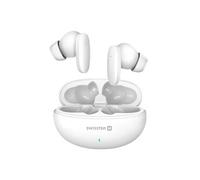 Écouteurs TWS Bluetooth 5.3 Musique et Appels Boitier 230mAh USB-C Swissten Blanc Blanc G