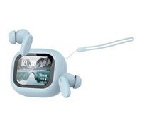 Écouteurs TWS Bluetooth 5.4 avec Écran LCD Braga Réduction de Bruit ANC Avizar Bleu Bleu