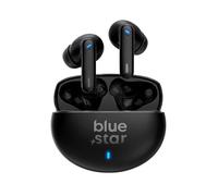 Blue Star Écouteurs TWS Bluetooth 6.0 avec Réduction de Bruit ANC et ENC Noir