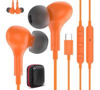Écouteurs USB C avec Câble pour iPhone 16e 17, Intra-Auriculaires Filaire Casque Type C Microphone Stéréo HiFi pour Samsung A26 A16 A17 5G Galaxy A56 A36 A55 A35 Pixel 10 9a Xiaomi Redmi Note 14 Pro+