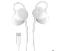 Écouteurs USB C avec Contrôle Volume Micro Assisant vocal Original Google Blanc