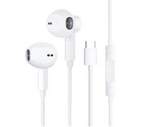 Écouteurs USB C, Casque USB C, Type C Casque Micro Filaire in-Ear Casque Compatible avec Samsung S20 S21 S23 S22 iPad Pro