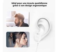Écouteurs Usb C Compatible Avec Iphone 16 Pro Max/15 Plus Casque Intra-Auriculaires Basses Supplémentaires Offrent Un Contrôle Du Volume Et Du Microphone Compatible Avec Huawei, Xiaomi,Galaxy