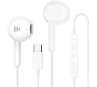 Écouteurs USB-C compatibles avec iPhone 16 - Écouteurs intra-auriculaires USBC avec microphone - Casque filaire Hi-Fi stéréo pour iPhone 16 Pro Max 15 Plus iPad Pro Air Mini/Samsung S25 S24 S23 S22