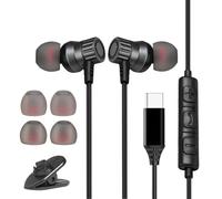 Écouteurs USB C, Ecouteurs Filaire USB-C HiFi Stéréo avec Micro, Casque Intra-Auriculaire Type C Magnétique pour iPhone 17 ProMax 16Plus 15Pro, pour Samsung Galaxy S25 S24 S23 A56, pour Google Pixel