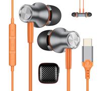 Écouteurs USB C Filaire pour iPhone 17 Air 16 15 Pro Max 5G, Magnétique Intra-Auriculaires Casque Type C avec Câble Microphone pour Galaxy A55 A35 A36 5G A54 A34 Samsung S25 iPad Pixel 10 9 Xiaomi 15