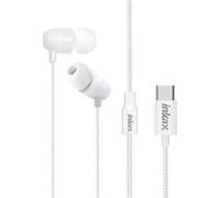 Ecouteurs USB-C Filaires Kit Main Libre Bouton Multifonction 1.2m Inkax Blanc Blanc G