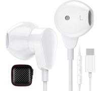 Écouteurs USB C HiFi Stéréo Écouteurs avec Micro et Contrôle du Volume Type C Intra-Auriculaires pour Google Pixel 7 Pro 6a Samsung S23 Ultra S21 FE A53 A33 OnePlus 10 9 Pro