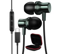 Ecouteurs USB C HiFi Stéréo pour iPhone 16 15, Écouteurs USB Type C Magnétique Filaire Casque avec Micro pour Samsung A35/A55/S20/S21/S22/S23 FE/S24 FE Pixel 9/8a POCO X6 Pro OnePlus Nord 4